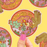Bloom Where You're Planted Valentine's Day Vinyl Sticker