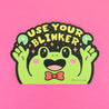 Use Your Blinker Frog Peek-A-Boo Car Vinyl Sticker